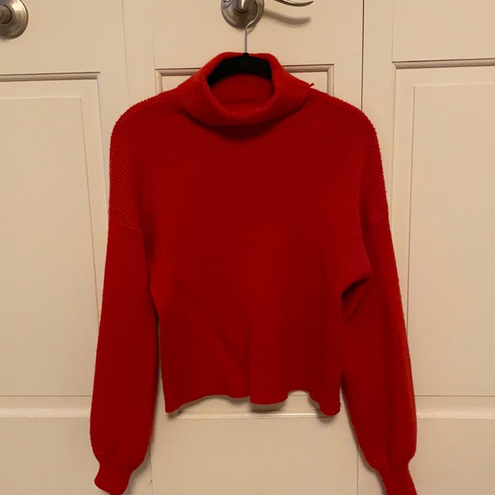 Urban Outfitters Red Turtleneck
